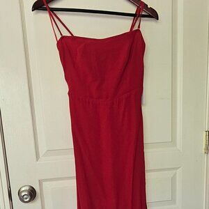 Reformation Ingrid Dress Cherry-0